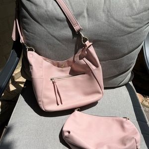 Joy Susan Bubble Gum Pink Vegan Leather Purse